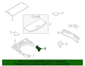 Trunk tray right Mazda CX-5 22-25