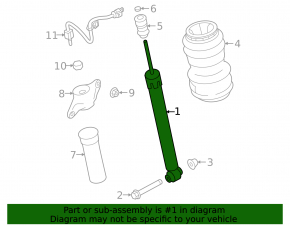 Front right air shock absorber for Jaguar I-Pace 19-23