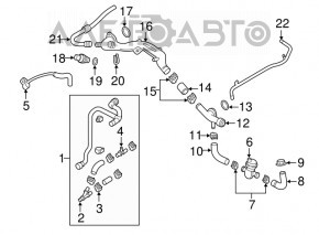 Cooling system valve Audi Q7 16- 3.0T