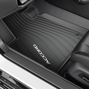 Set of floor mats for Honda Accord 23-26 black rubber