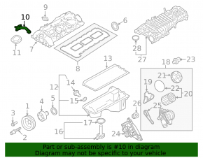 Crankcase gas pipe BMW 3 GT F34 14-19 N55