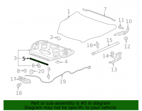 Hood Seal Front GMC Terrain 10-17