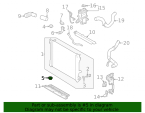 Radiator support lower left Toyota Highlander 20-