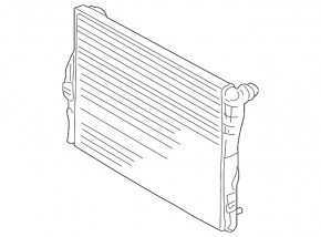 Water cooling radiator BMW X3 E83 06-10 N52, automatic transmission