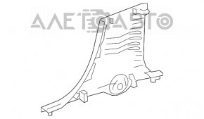 Center pillar trim lower left Mercedes GLA 15-20 black
