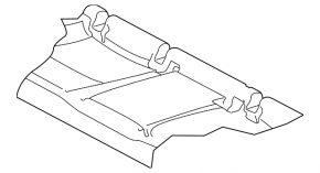 Rear seat row 2 VW Jetta 19-21 cloth black
