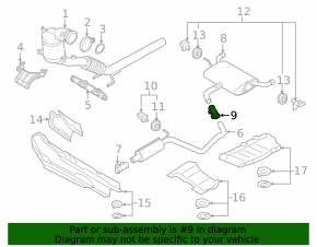 Muffler clamp Audi Q7 16- 65x88 mm