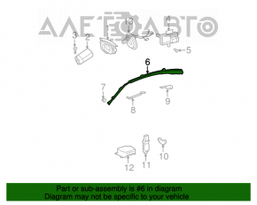 Left side curtain airbag for Mercedes W211
