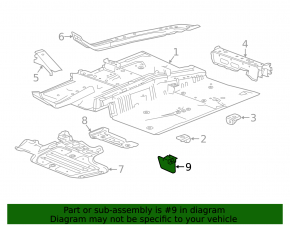 Rear left mudguard on the threshold Chevrolet Malibu 16-25