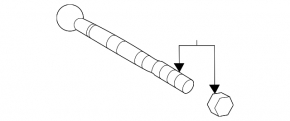 Left steering rod for Volvo S60 11-18