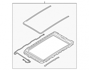 Panoramic mechanism frame Volvo XC40 19-25