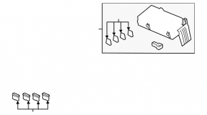 Honda Clarity 18-21 usa underhood fuse box cover