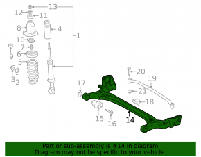 Toyota Prius 2009 rear beam