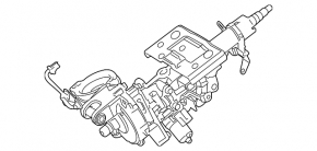 Steering column Lexus RX350 RX450h 16-22