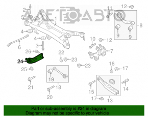 Rear right longitudinal control arm for Suzuki Kizashi 10-15 AWD