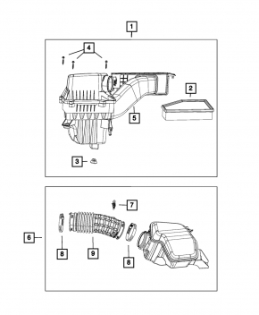 Air flow meter Jeep Grand Cherokee WK2 11-21 3.6