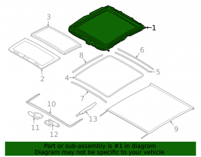 Panoramic mechanism frame BMW X2 F39 18-23
