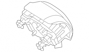 Airbag in steering wheel driver Kia Soul 14-19