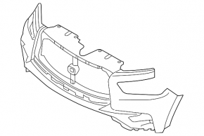 Infiniti QX80 18-20 front bumper
