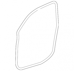 Front right door seal for Toyota Highlander 2008-2013, gray