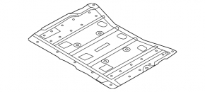 Front battery guard Nissan Leaf 18-22 under 40 kWh is torn