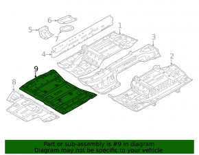 Front battery guard Nissan Leaf 18-22 under 40 kWh is torn