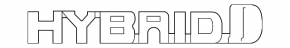 Emblem inscription wing HYBRID front right Toyota Venza 21-