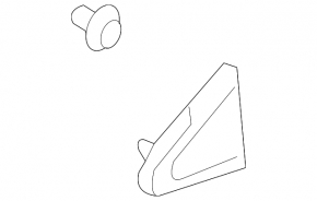 Triangle strut cap, front left, Toyota Sienna 2010