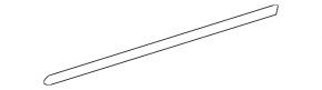 Door trim lower front left Lexus ES350 07-09 no fasteners, worn