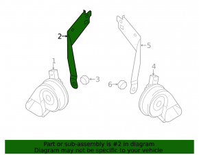 High signal bracket VW Touareg 11-17
