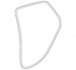 Chevrolet Malibu 16-23 rear right door seal