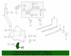 Subaru Ascent 19-26 Windscreen Washer Motor