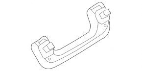 Ceiling handle rear right Audi A3 8V 15-16 4d gray