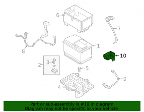Kia Sportage 17-22 battery positive terminal cover