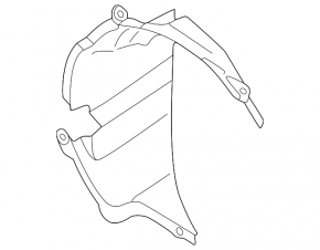 Left radiator air duct deflector for the Audi e-tron GT 22-24