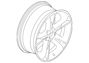 Wheel disk R20 Ford Explorer 11-12 light curb