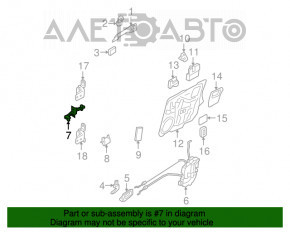 Front left door limiter Mazda3 03-08