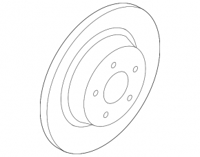 Lincoln MKC 15-19 316/11mm rear left brake disc