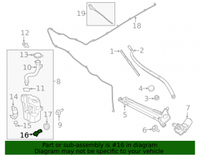 Lincoln MKC Washer Fluid Level Sensor 15-