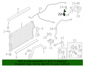 Engine Coolant Temperature Sensor for Ford Escape MK3 13-19