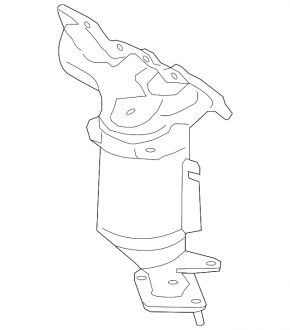 Front catalytic converter Ford Edge 15-18 3.5