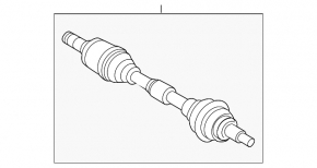 Front left axle shaft for Mazda CX-30 20-23 2.5