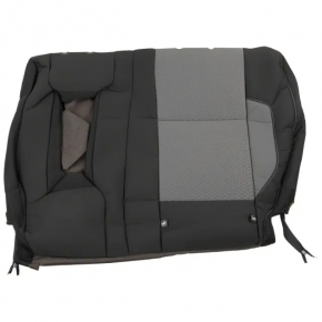 Rear seat, 2nd row, left, Ford Escape MK3 2017-2019, black and gray cloth, with belt, rust, dented, dry cleanable