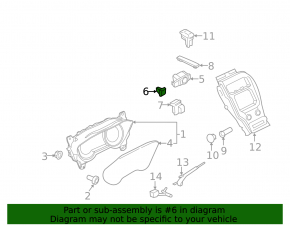 Trunk lid opening button / TCS OFF Lincoln Nautilus 19-23 interior