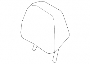 Headrest rear left Mazda CX-5 17- cloth black