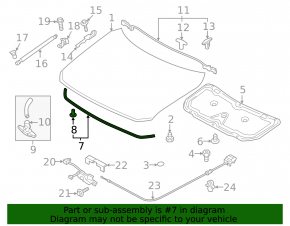 Mazda CX-50 23-25 Front Hood Seal