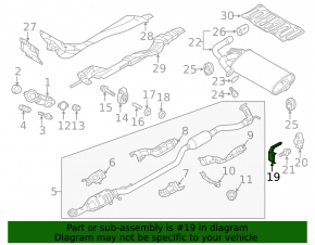 Rear muffler bracket Mitsubishi Outlander Sport ASX 10-23 2.0 2.4
