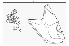 Right taillight Nissan Versa Note 13-19