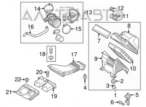 Air intake Kia Sorento 16-20 3.3