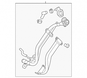 Fuel filler neck Kia Forte 4d 14-18
